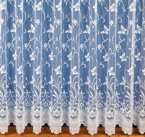 Butterfly white net curtains - butterfly,