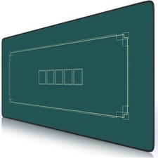 Texas Poker Hold'Em Layout Table Top Mat Pad Cover Waterproof Casino Green Felt