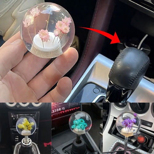 Crystal transparent flower car - transparent,