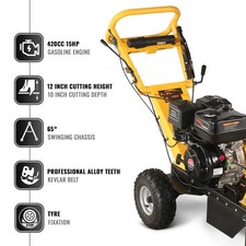 MechMaxx 420cc 15HP Stump Grinder,12'' Cutting Height/10'' Cutting Depth,SGR1500