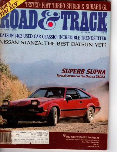Road track magazine october - magazine,