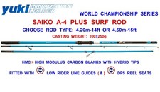 YUKI SAIKO A4 PLUS SURF ROD SEA FISHING 3pc SAIKOU BEACHCASTER ROD 100g-250g