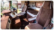 Seat covers SCANIA S/ R/ P/G series Full Alcantra HEXAGON  SEAT COVERS