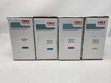 NEW GENUINE Oki ES3032 / ES7411 KCMY TONERS 44318619 44318618 44318617 44318620
