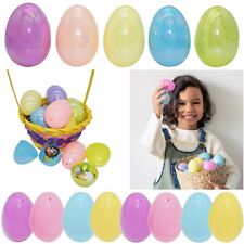 Large Iridescent Easter Filler Eggs, Reusable Empty Egg for Kids Eggs Hunt Game