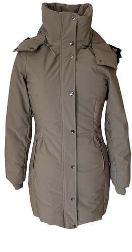 Zara taupe fitted down - fitted, puffer