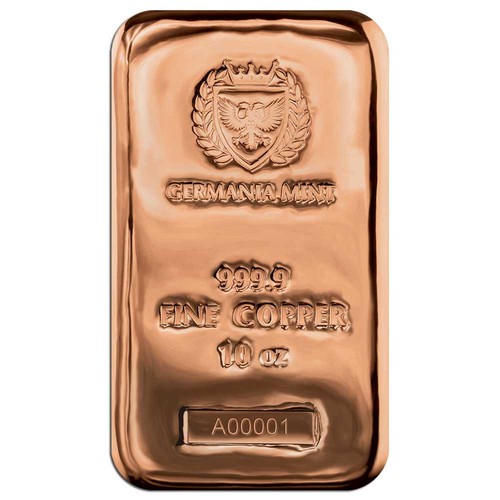 Germania mint 10oz copper bar - germania,