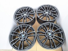 4x GUNMETAL GENUINE BMW 1 3 4