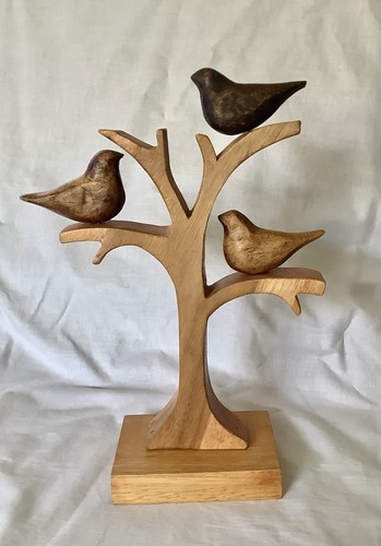Hand carved teakwood birds - birds, in