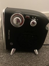 Russell Hobbs Fan Heater 1.8kW Blk Retro Horizontal/Vertical RHRETHFH1001B USED 