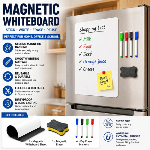 Magnetic whiteboard fridge - whiteboard,