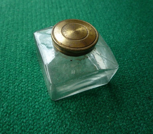 Genuine victorian ink bottle - ink,