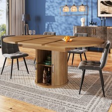 Extendable Round Dining Table