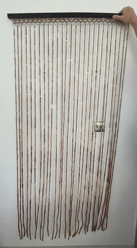 Vintage wooden beaded door - vintage,