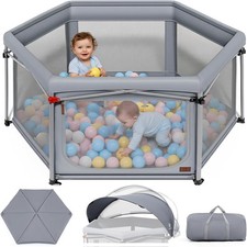 Foldable Baby Playpen 180°