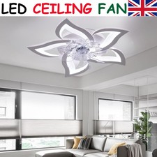Led Ceiling Fan Dimmable Creative 5 Flames Led Lampshade with Remote Control New