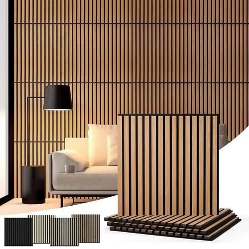 Premium square wood wall - wall, panel