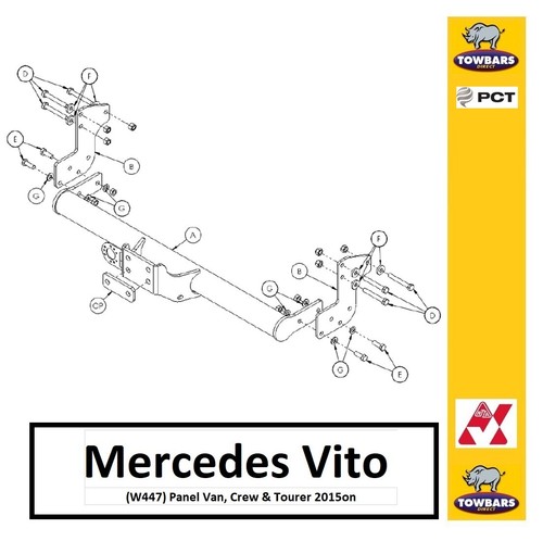 Towbar for mercedes - for,