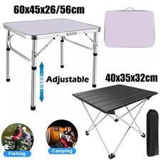 Folding Table Portable Small Camping Picnic Table Garden Outdoor 60x45cm / 40x35
