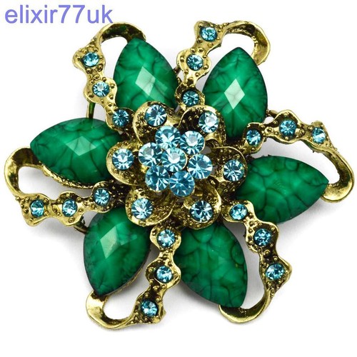 Large gold flower - gold, vintage