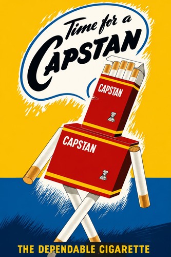 Vintage capstan cigarette - vintage,