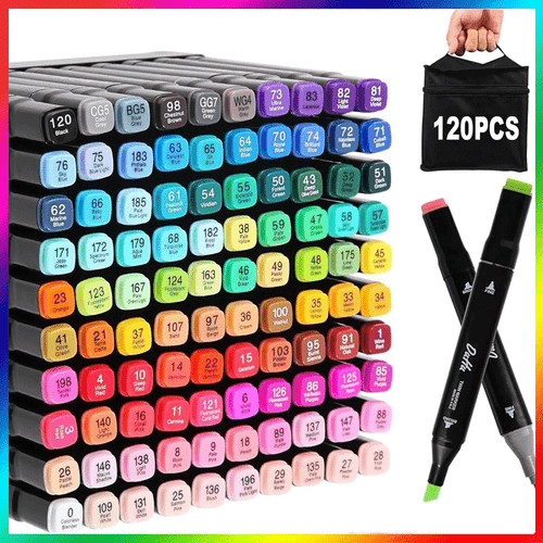 120 colours dual tip - tip, twin