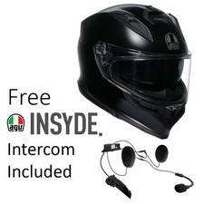 AGV K7 Mono Matt Black Sport Touring Urban Motorcycle Helmet FREE INSYDE inte...