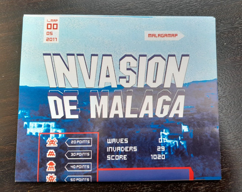 Space invader map malaga - map,