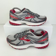 Brooks Trainers Womens UK 5 Adrenaline GTS 13 Grey Pink White Running Shoes