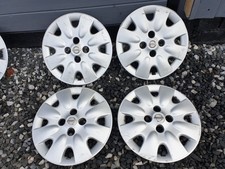 Set of Genuine Nissan Micra K12 14" Wheel Trims Hub Caps x4
