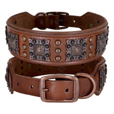 Wide Luxury Leather Studded
