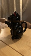 Black Cat Teapot Ceramic