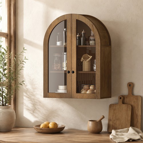 Arched wall mounted cabinet - arched,
