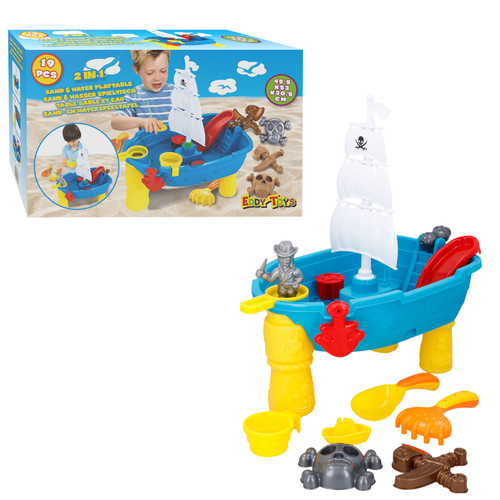 Pirate ship sand and water - pirate,