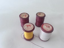 Vintage Bear J&P Coats wooden