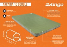Vango Arcadia 10 Double Self Inflating Mattress
