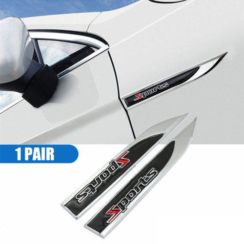Sports car logo - 3d, metal