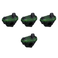  4 PCS Fish Tank Hideout Landscape Stone Statue Aquarium Decorative Rockery