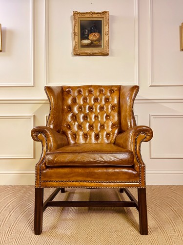 Antique vintage tan leather - antique,