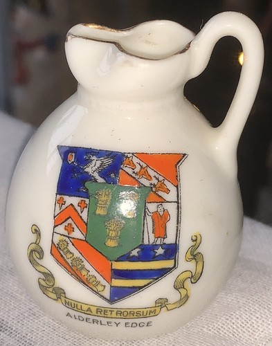 Swan china crested jug - china,