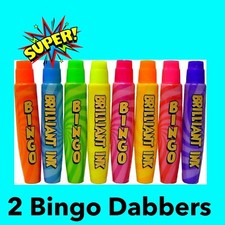Bingo Dabbers Dauber Bingo Markers for Bingo Tickets 2 15ml Fluorescent Neon Ink