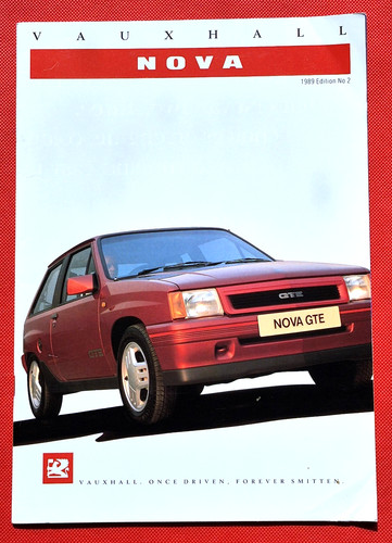 1989 vauxhall nova - nova, sales