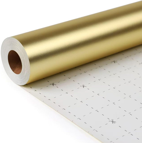 Gold wrapping paper roll for - gold,