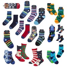 Boys Fluffy Bed Socks Cosy
