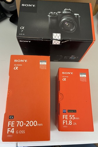 Sony camera lenses boxes - lenses,