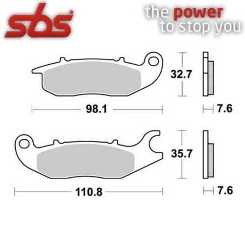 Pair brake pads 797hf - pair,