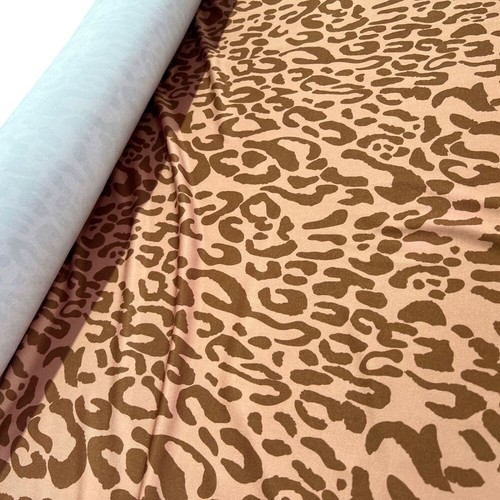 Leopard print lycra fabric - leopard,