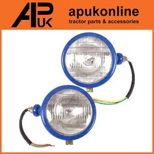 2x Blue Front Headlight Lamp