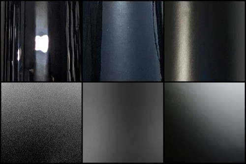 Gloss matt black self - matt,