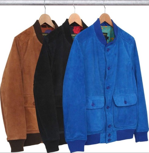 Supreme schott suede jacket - suede,